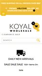 Mobile Screenshot of koyalwholesale.com
